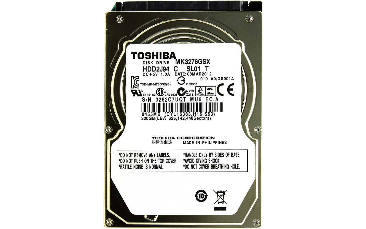 Toshiba MK3276GSX / 320GB SATA2