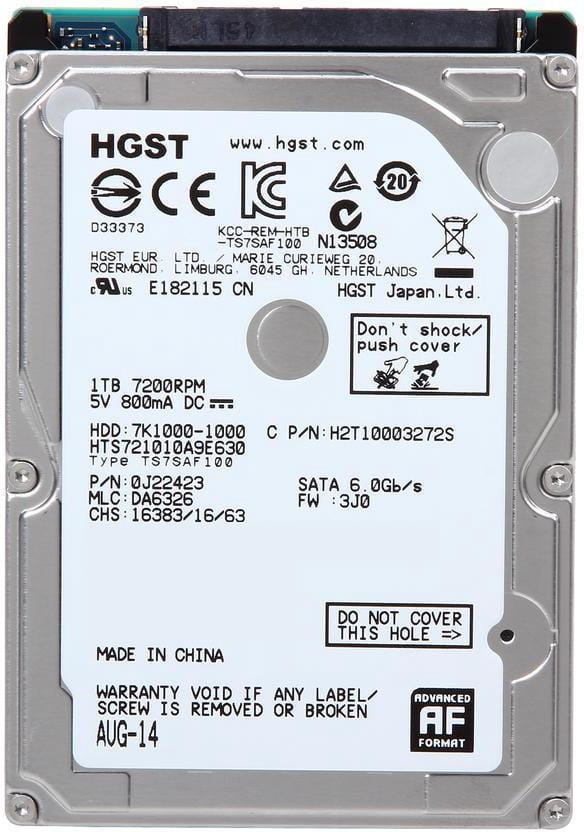 HDD HGST HTS721010A9E630