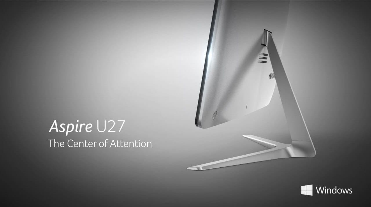 AIO Acer Aspire U27-880 / 27" FullHD Touch /  i5-7200U / 8GB DDR4 / 128GB SSD + 2TB HDD / Intel® HD 620 Graphics / Endless OS / Wireless KB/MS / DQ.B8SME.004 /