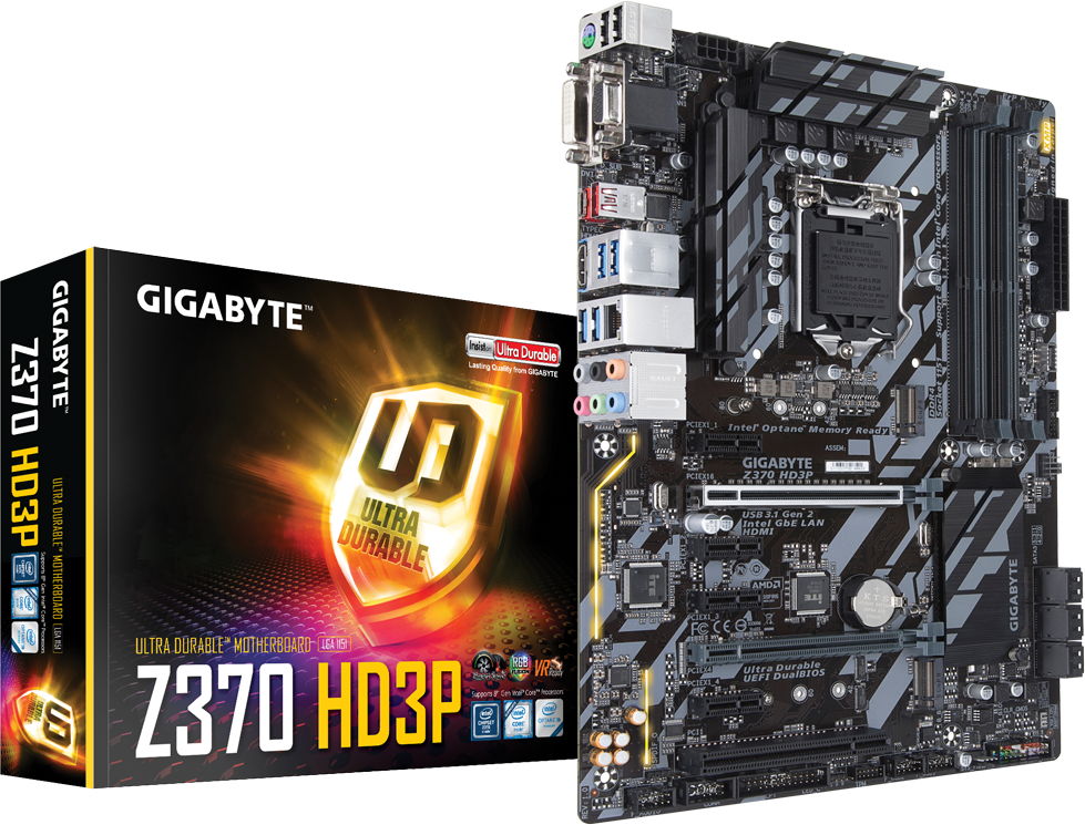 MB GIGABYTE GA-Z370 HD3P 1.0 / Intel Z370 / ATX