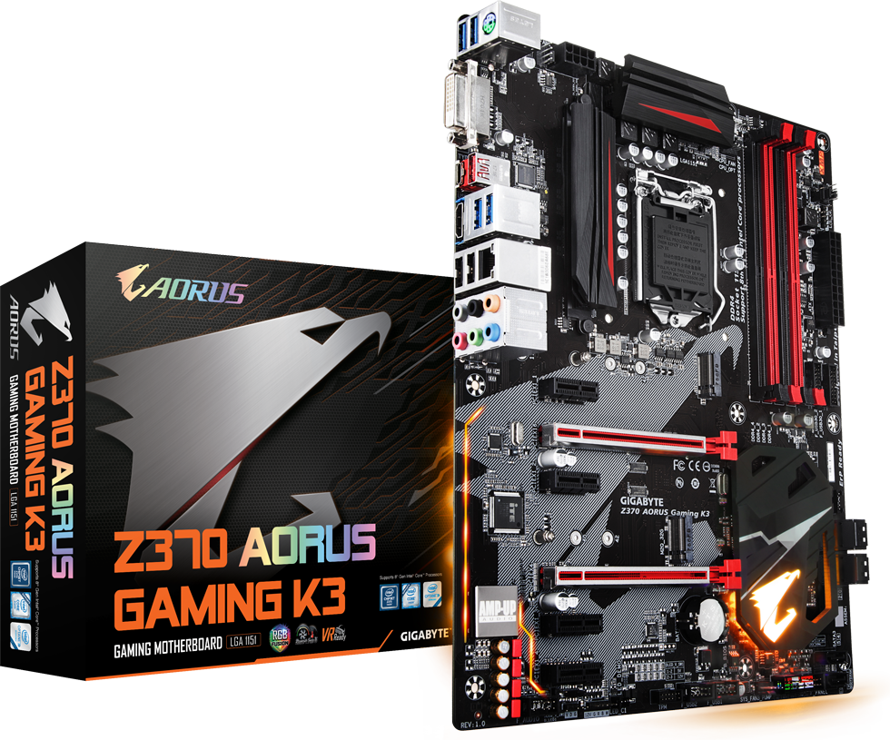 MB GIGABYTE GA-Z370 AORUS Gaming K3 1.0 / Intel Z370 / ATX
