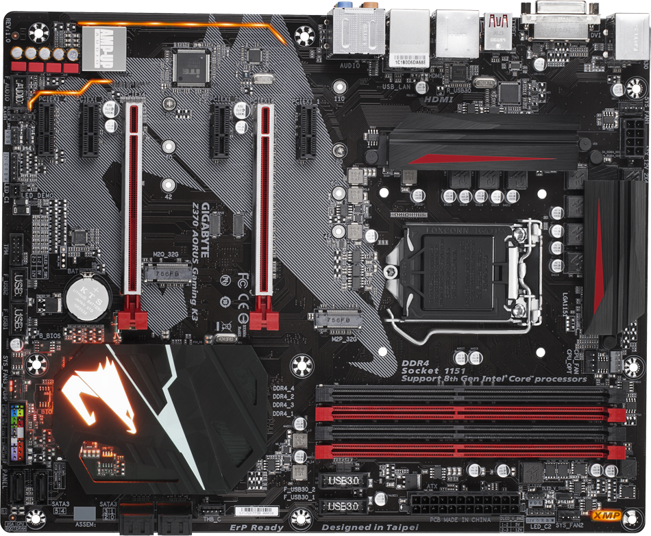 MB GIGABYTE GA-Z370 AORUS Gaming K3 1.0 / Intel Z370 / ATX