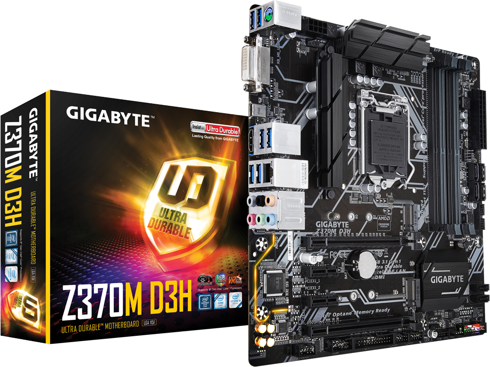 MB GIGABYTE GA-Z370M D3H 1.0 / Intel Z370 / mATX