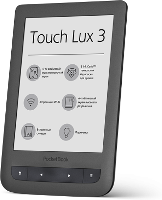 PocketBook Touch Lux 3 626 / 6" E InkCarta / Wi-Fi / Frontlight  Anti-glare /