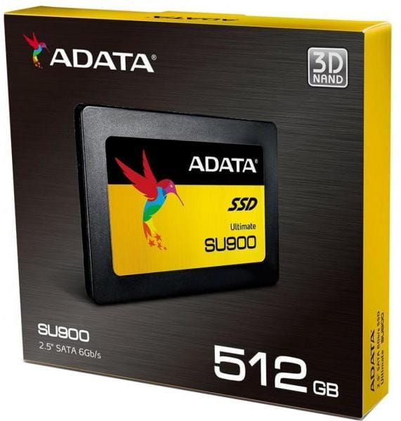 SSD ADATA SU900SS Ultimate 512Gb / 2.5" SATA / 3D MLC NAND / ASU900SS-512GM-C