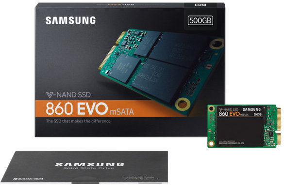 SSD Samsung 860 EVO MZ-M6E500BW / 500GB / .mSATA / V-NAND 3bit MLC /