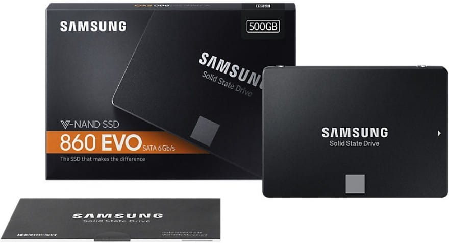 SSD Samsung 860 EVO MZ-76E500BW / 500GB / 2.5" SATA / V-NAND 3bit MLC /