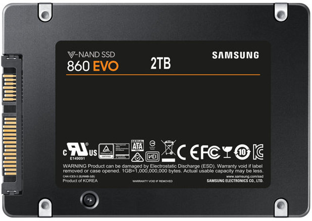 SSD Samsung 860 EVO MZ-76E2T0B / 2.0TB / 2.5" SATA / V-NAND 3bit MLC /