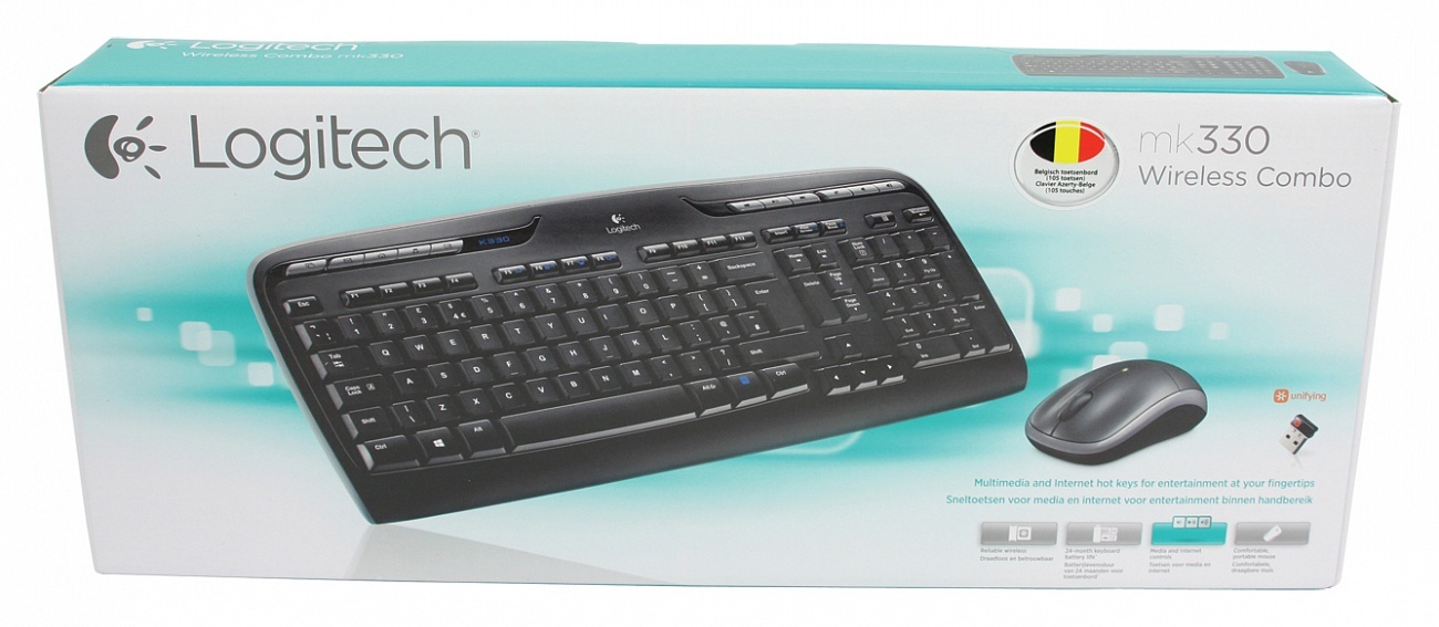 Logitech Wireless Desktop MK330 English