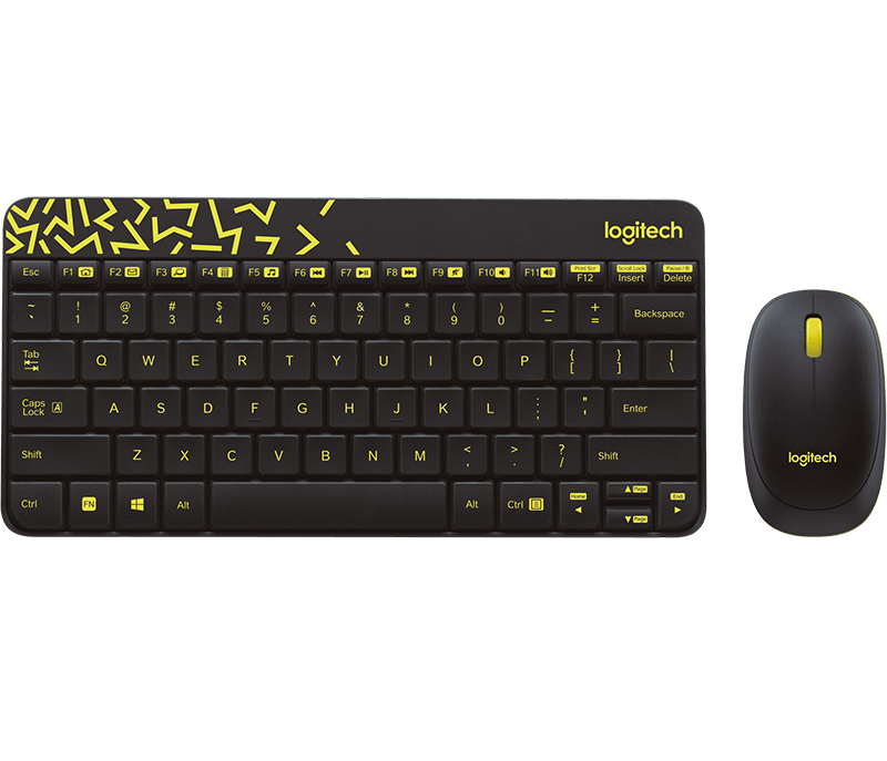 KIT Logitech Wireless Combo MK240 NANO / Keyboard + Mouse / USB / Black