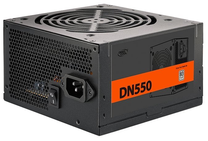 PSU Deepcool DN550 / 550W / ATX 2.31 / 80 PLUS / Active PFC / 120mm fan with PWM / XDC-DN550 / Black