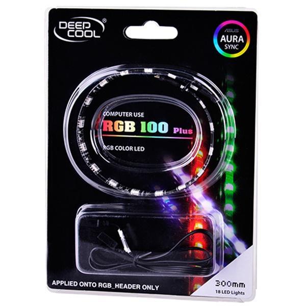 LED strips Deepcool XDC-RGB100 PLUS / RGB color LED strip / Software control: ASUS Aura, MSI Mystic, Gigabyte Fusion /