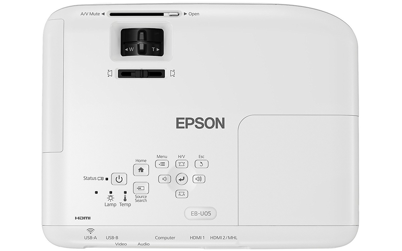 Projector Epson EB-U05 / LCD / WUXGA / 3400Lum / 15000:1 /