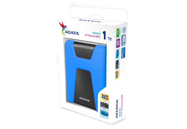 ADATA DashDrive Durable HD650 / 1.0TB / 2.5" / USB3.0 / AHD650-1TU3 /