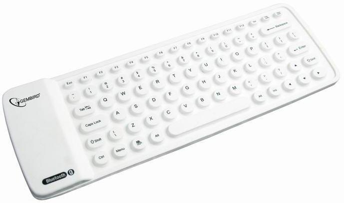 Gembird KB-BTF1-W-US White Bluetooth