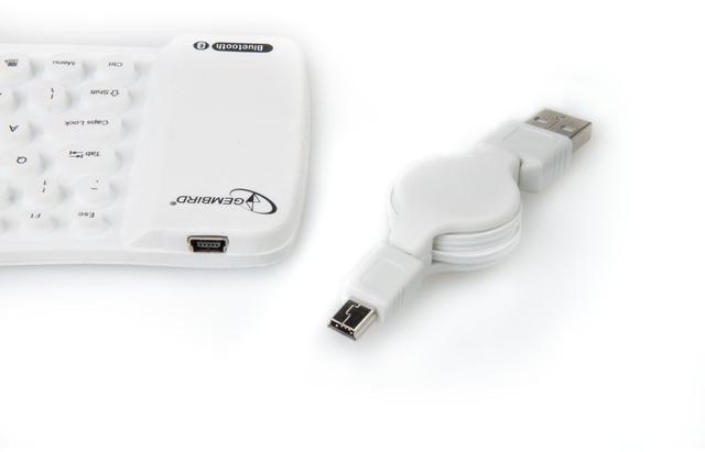 Gembird KB-BTF1-W-US White Bluetooth