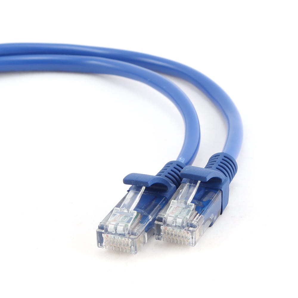 Cable Patch Cord Cablexpert PP12-0.5M / 0.5m / Cat.5E / Blue