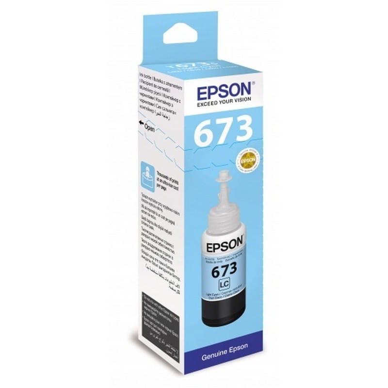 Ink Epson T673 / Bottle 70ml / Light Cyan