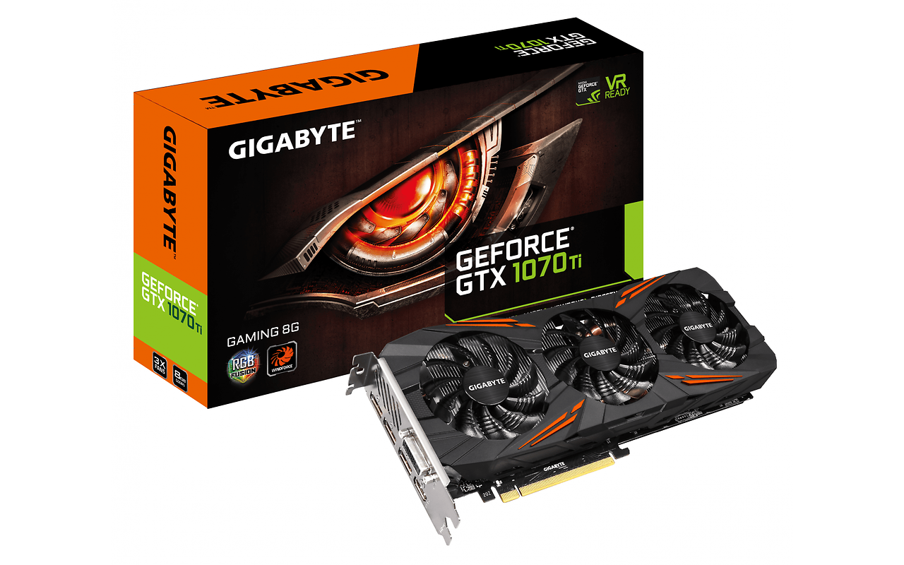 VGA GIGABYTE GeForce GTX 1070 Ti / 8GB GDDR5 / 256bit / GV-N107TGAMING-8GD