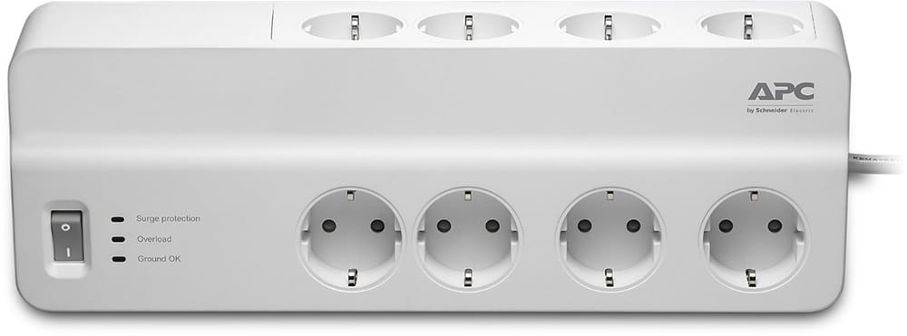 Surge Protector APC Essential PM8-RS / 8 Sockets / 10A / White