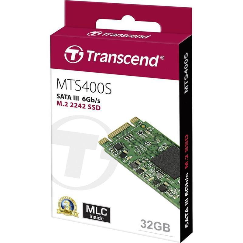 SSD Transcend MTS400 / 32GB / M.2 SATA / NAND MLC / TS32GMTS400S