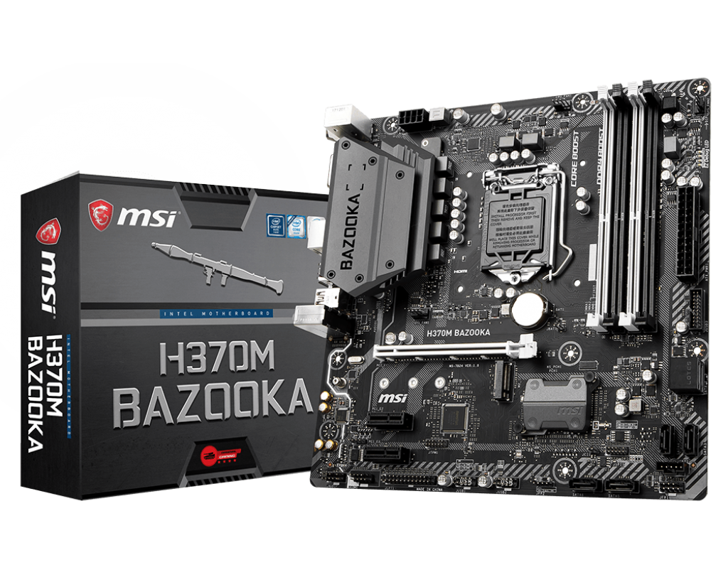 MB MSI H370M BAZOOKA / Socket 1151 / Intel H370 / mATX