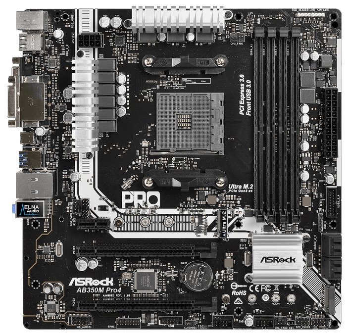 MB ASRock AB350M PRO4 /  AM4 / AMD B350 / mATX