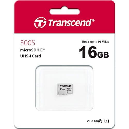 MicroSD Transcend 16GB / UHS-I / TS16GUSD300S /