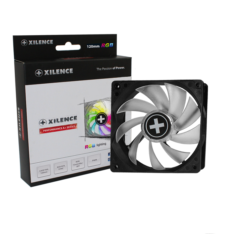 Xilence Performance A+ XPF120RGB-SET / 70CFM / 1600rpm / 32.5dBa / RGB LED Fan + Remote Control Splitter + Receiver /
