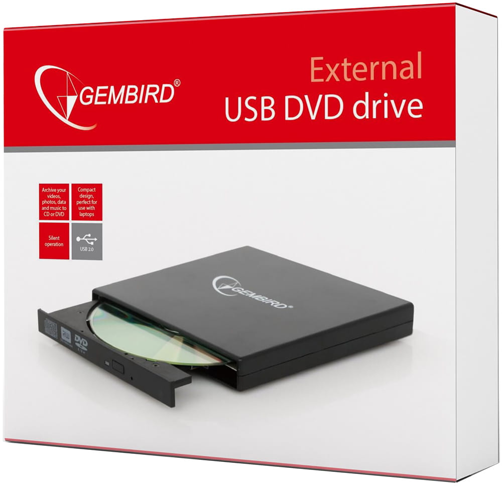 Gembird DVD-USB-02 / External DVD-RW