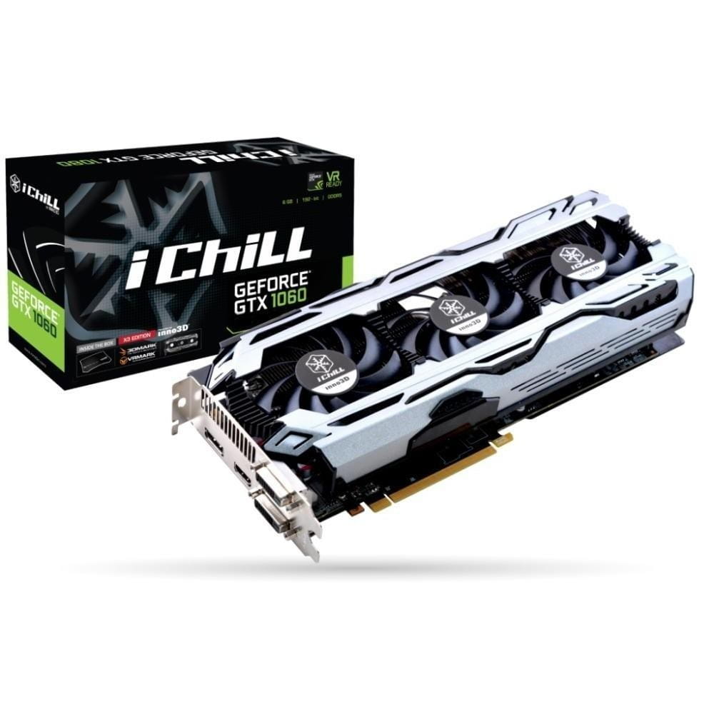 VGA Inno3D iChiLL GeForce GTX 1060 X3 V2 / 6GB DDR5 / 192bit / C106F2-3SDN-N5GSX