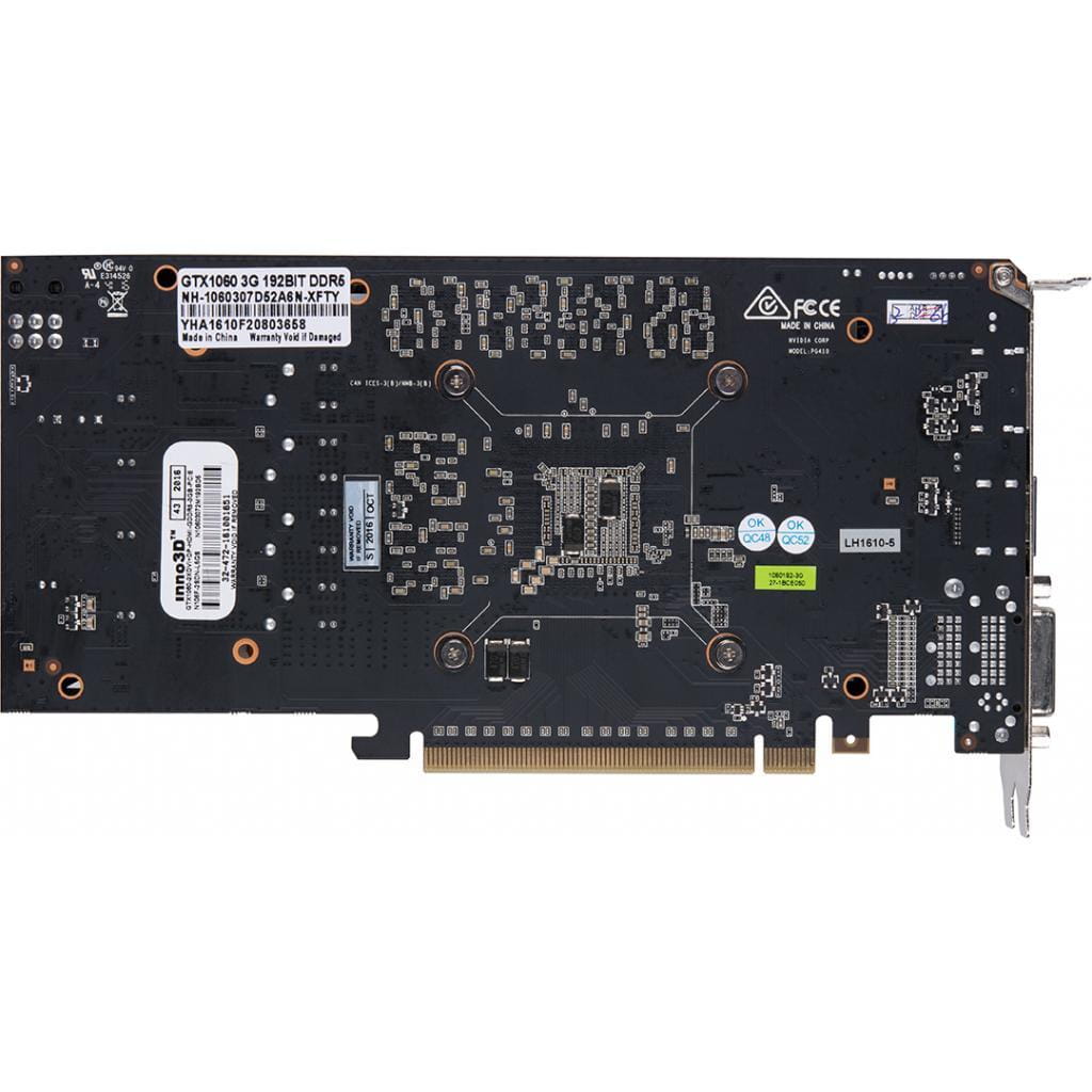 VGA Inno3D GeForce GTX 1060 X2 / 3GB DDR5 / 192bit / N106F-2SDN-L5GS