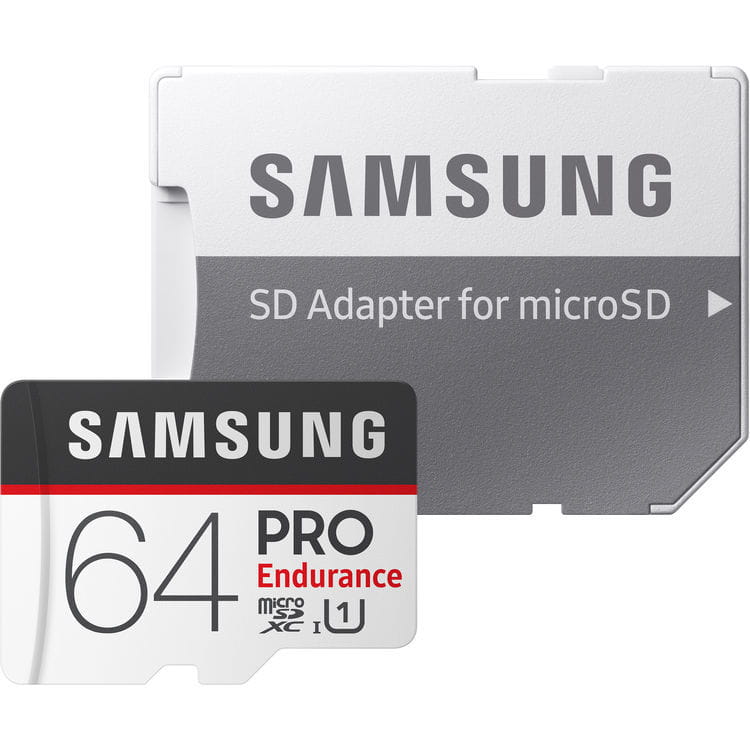 microSDHC Samsung PRO Endurance 64GB / SD adapter / MB-MJ64GA