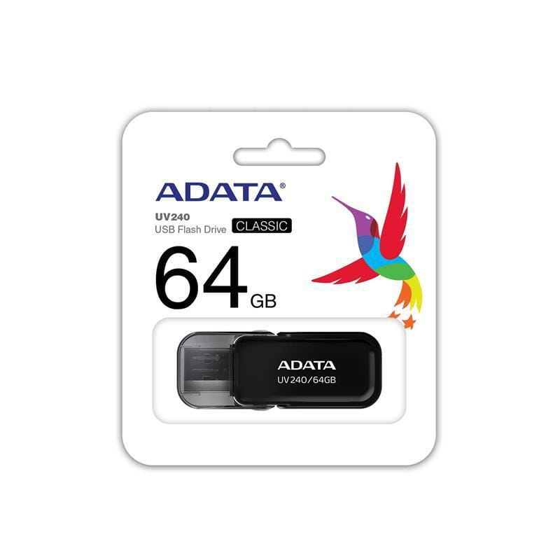 USB ADATA UV240 / 64GB / USB2.0 / Plastic / Flip Cap /