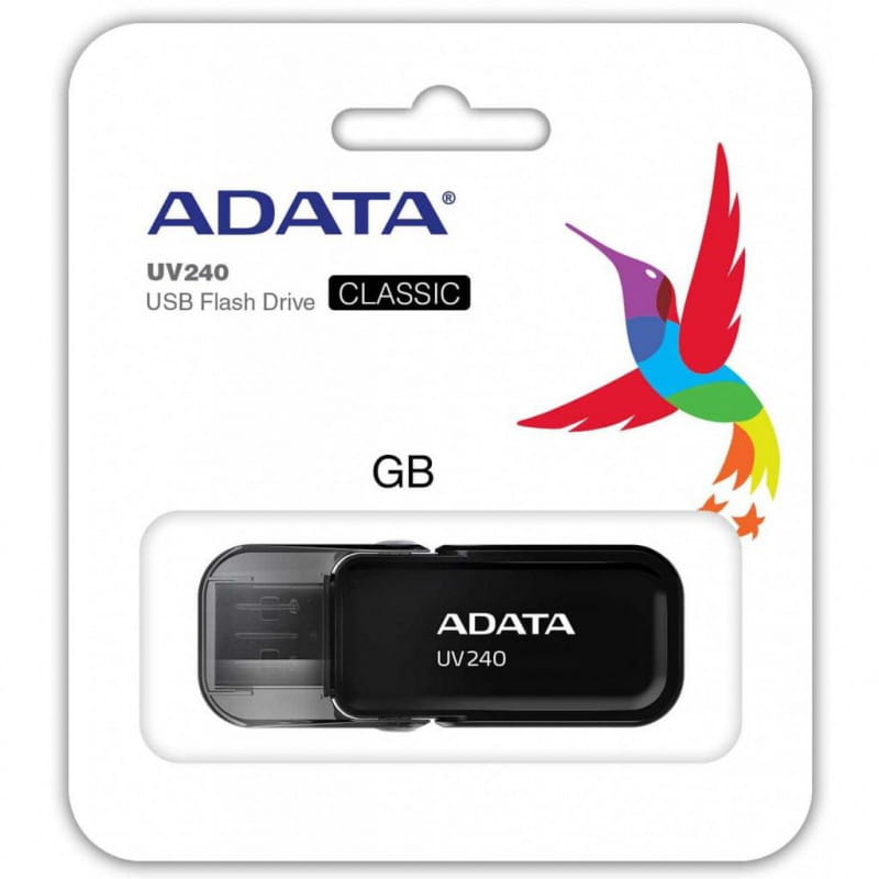 USB ADATA UV240 / 16GB / USB2.0 / Plastic / Flip Cap /