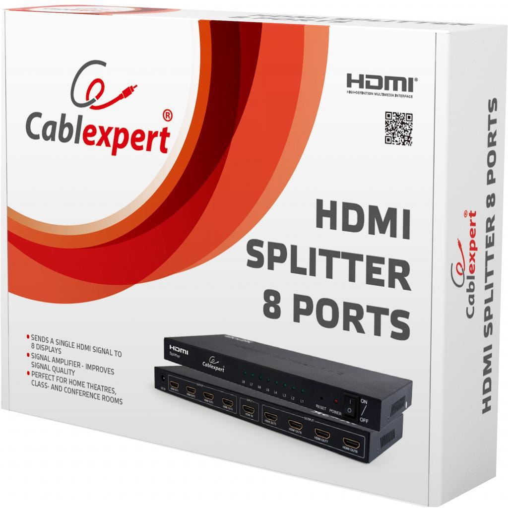 Splitter Cablexpert DSP-8PH4-03 / 8 ports /