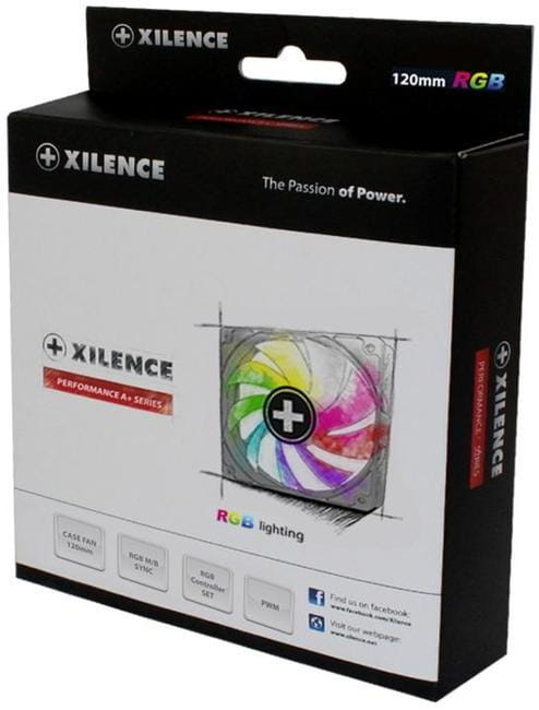 Xilence Performance A+ XPF120 / 70CFM / 1600rpm / 32.5dBa / Black