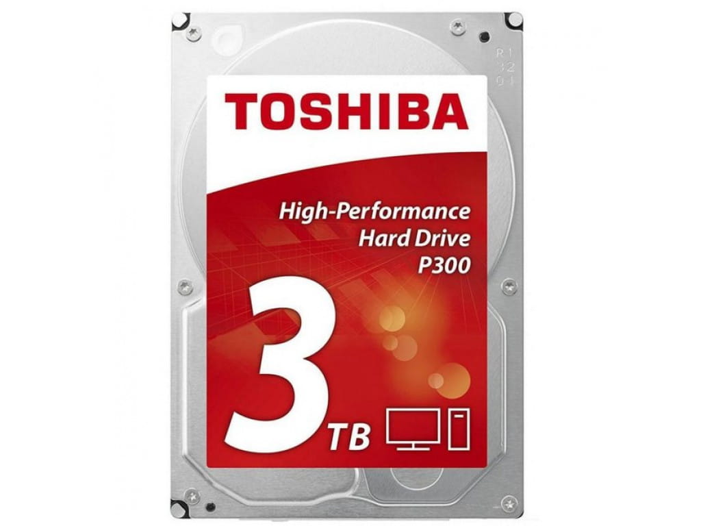 3.5" HDD Toshiba P300 / 3.0TB / 64Mb / 7200rpm / SATA / HDWD130UZSVA