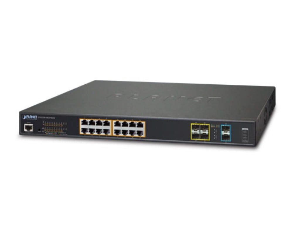 Switch Planet GS-5220-16UP4S2X / Gigabit Managed PoE+ /