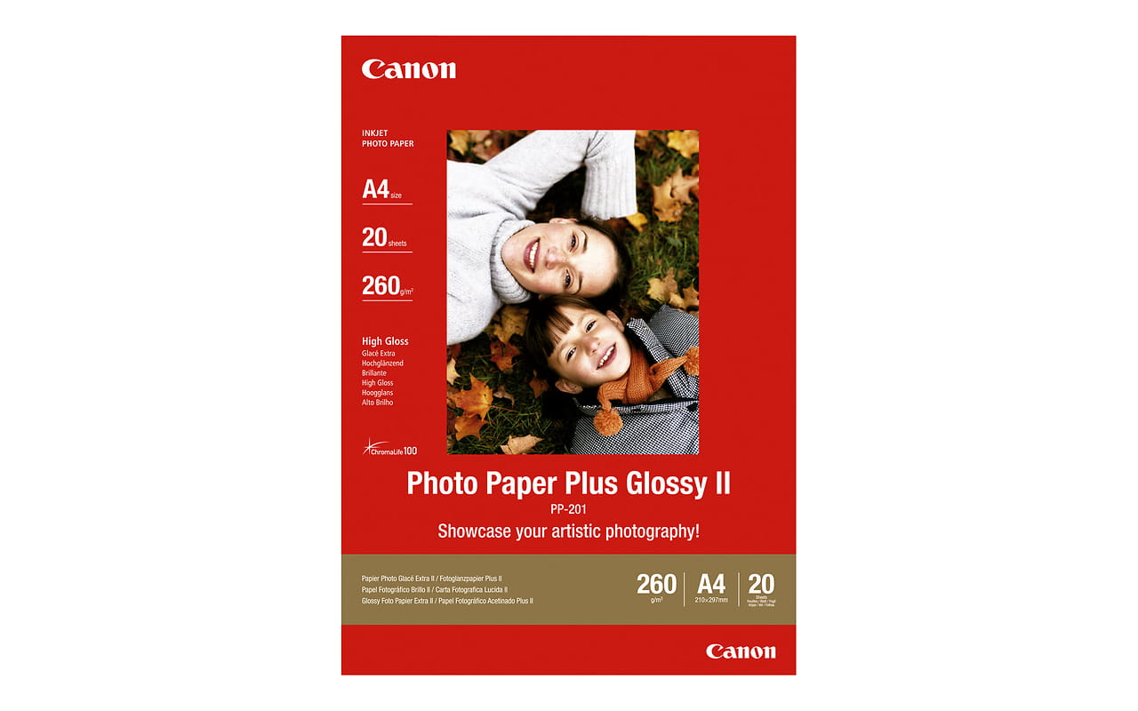 Paper Canon PP-201 / A4 / 20 pages / Photo Plus Glossy II /