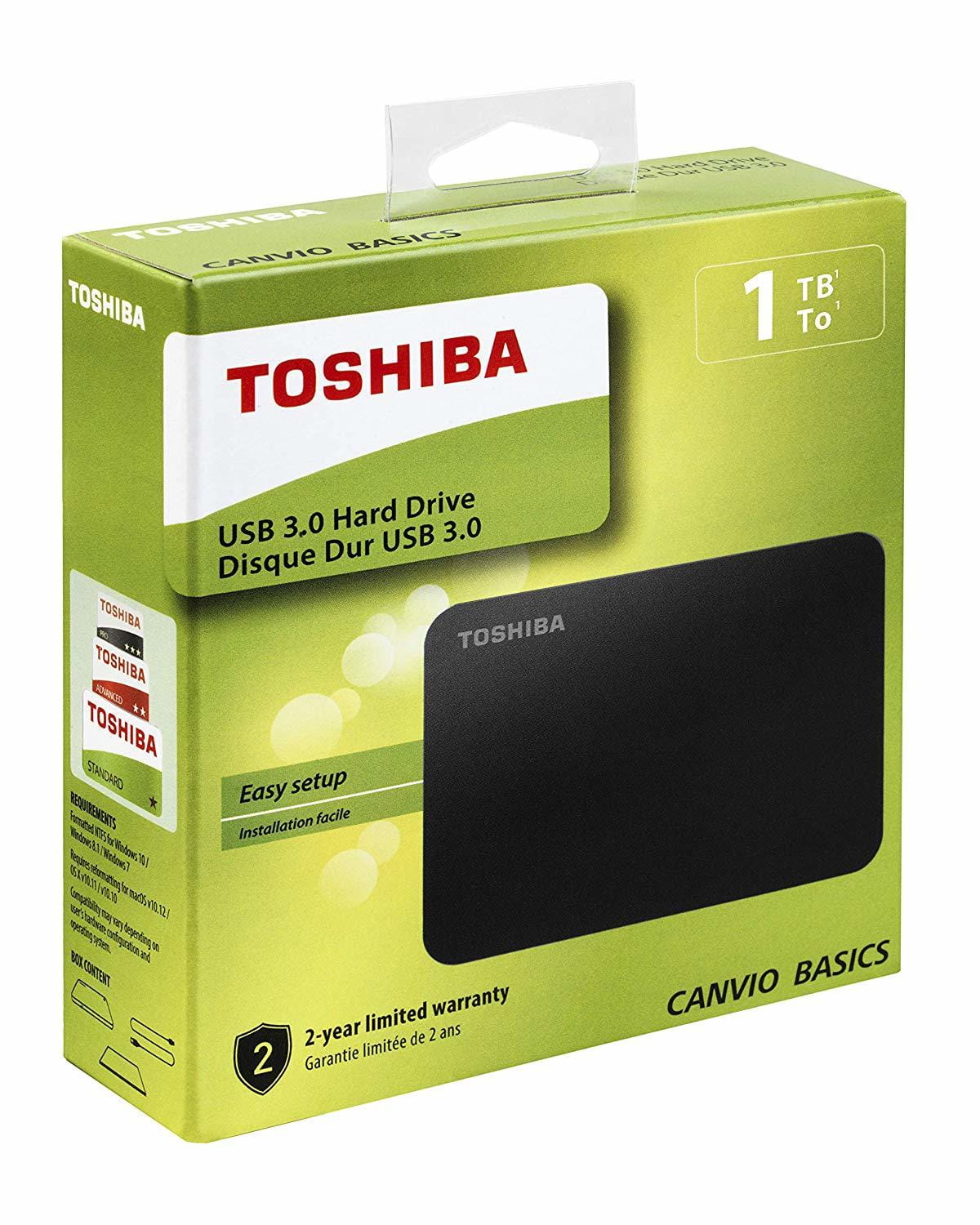 HDD Toshiba HDTB410EK3AA / 1.0TB / 2.5'' / External / Black