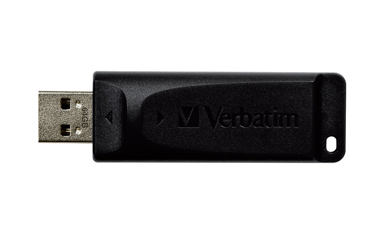 USB2.0 Verbatim Store 'n' Go Slider 64GB / 98698 / Black