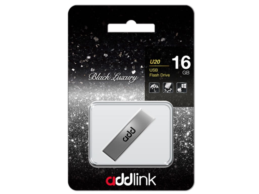 USB2.0 Addlink U20 / 16Gb / Metal / ad16GBU20T2 /