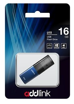 USB2.0 Addlink U15 / 16Gb / Metal / ad16GBU15B2 /