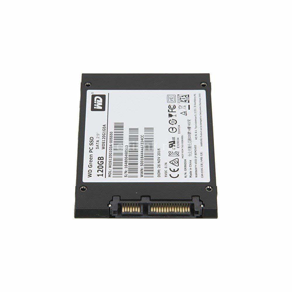2.5" SSD Western Digital WDS120G1G0A Green / 120GB / 7mm / Silicon Motion SM2256S / NAND TLC /