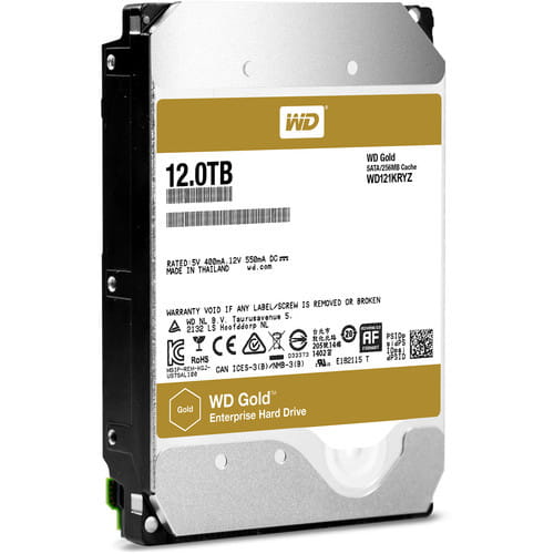 3.5" HDD Western Digital Gold WD121KRYZ / 12.0TB / 256MB /