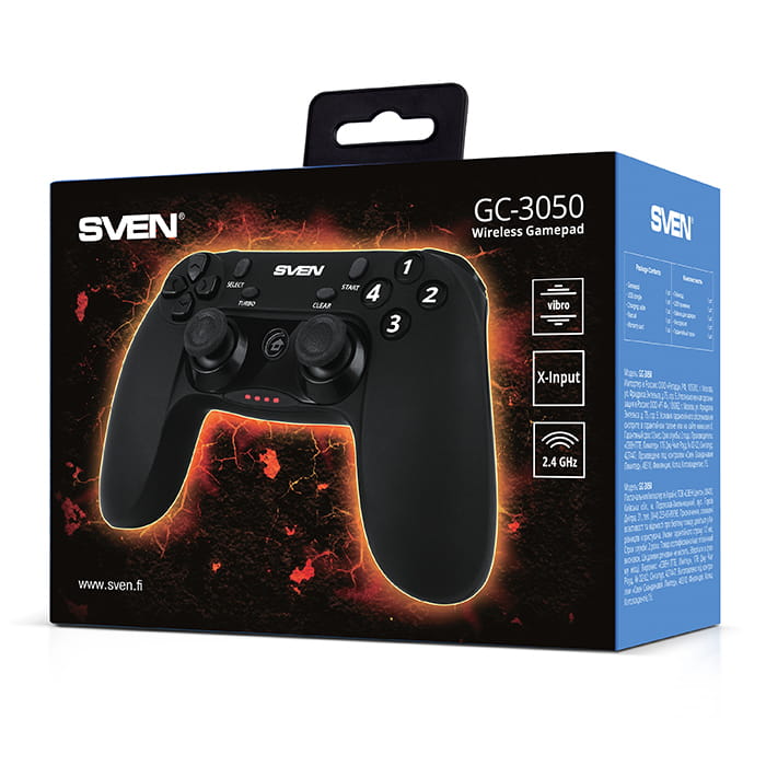 Gamepad Sven GC-3050 / Wireless / Black