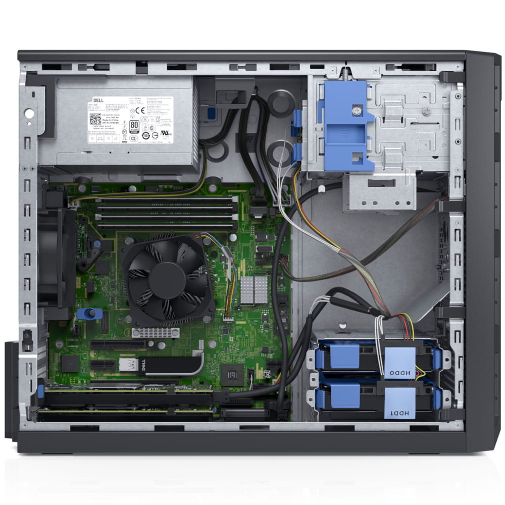 Server DELL PowerEdge T130 / Tower / Intel Xeon E3-1220 v6 / 16GB DDR4 UDIMM RAM / 1.0TB SATA 7.2K / 290W cabled PSU /