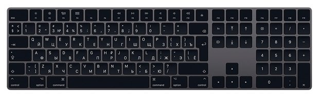 Apple Magic Keyboard MRMH2RS/A / with Numeric Keypad / Grey