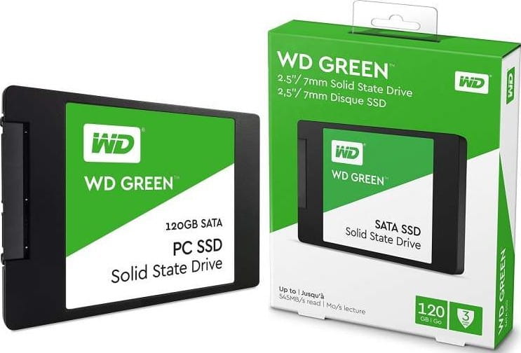 Western Digital Green WDS120G2G0A / 120GB / 2.5" / 7mm / Silicon Motion / SLC /